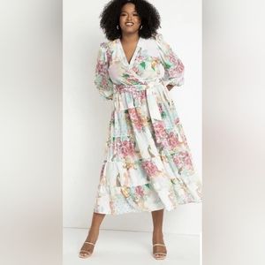 Eloquii NWT Floral Maxi Dress